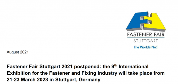 últimas noticias de la compañía sobre Aviso sobre el aplazamiento de la exposición de la sujeción de Stuttgart  0
