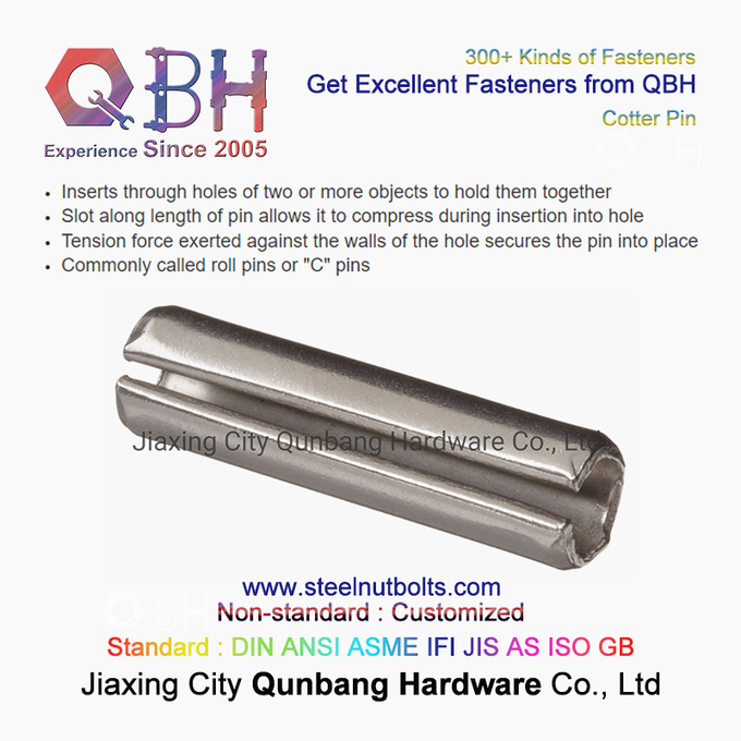 QBH modificó los C-pernos de acero inoxidables Cotter Pin de SS034 para requisitos particulares SS316 0