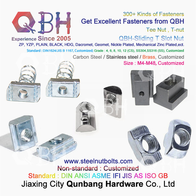 QBH martillo de aluminio del perfil de la aleación de aluminio de 4040 series que resbala nueces de la ranura de T 3